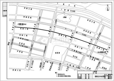 某市市政道路规划设计cad全套施工图纸(含设计说明)